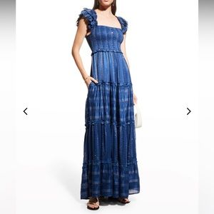 Victoria Sequin Tiered Maxi Dress